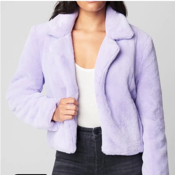 Blank NYC Jackets & Blazers - Blank nyc furry jacket purple size xs
